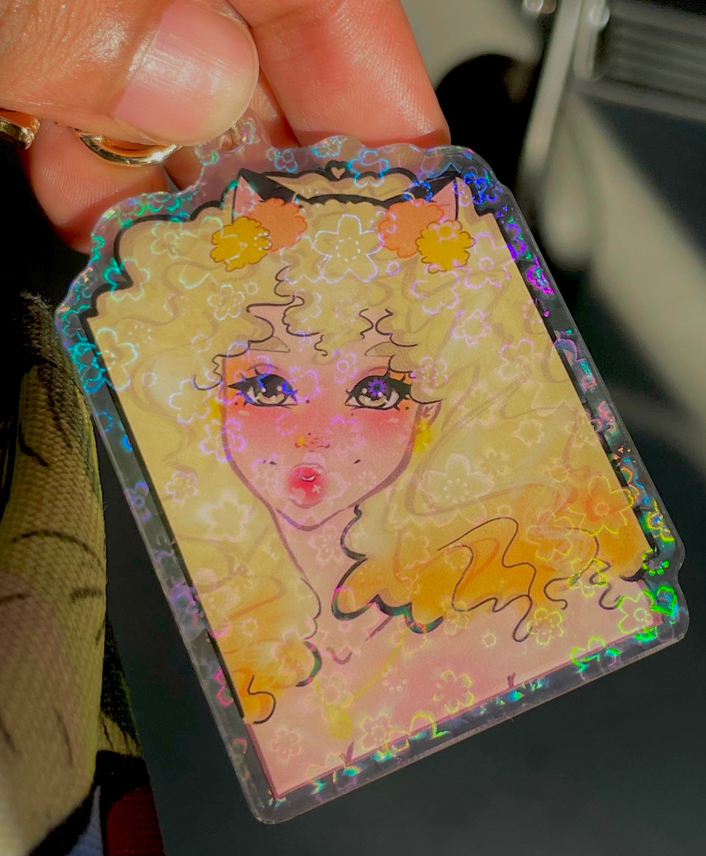 Zina Girl Keychain