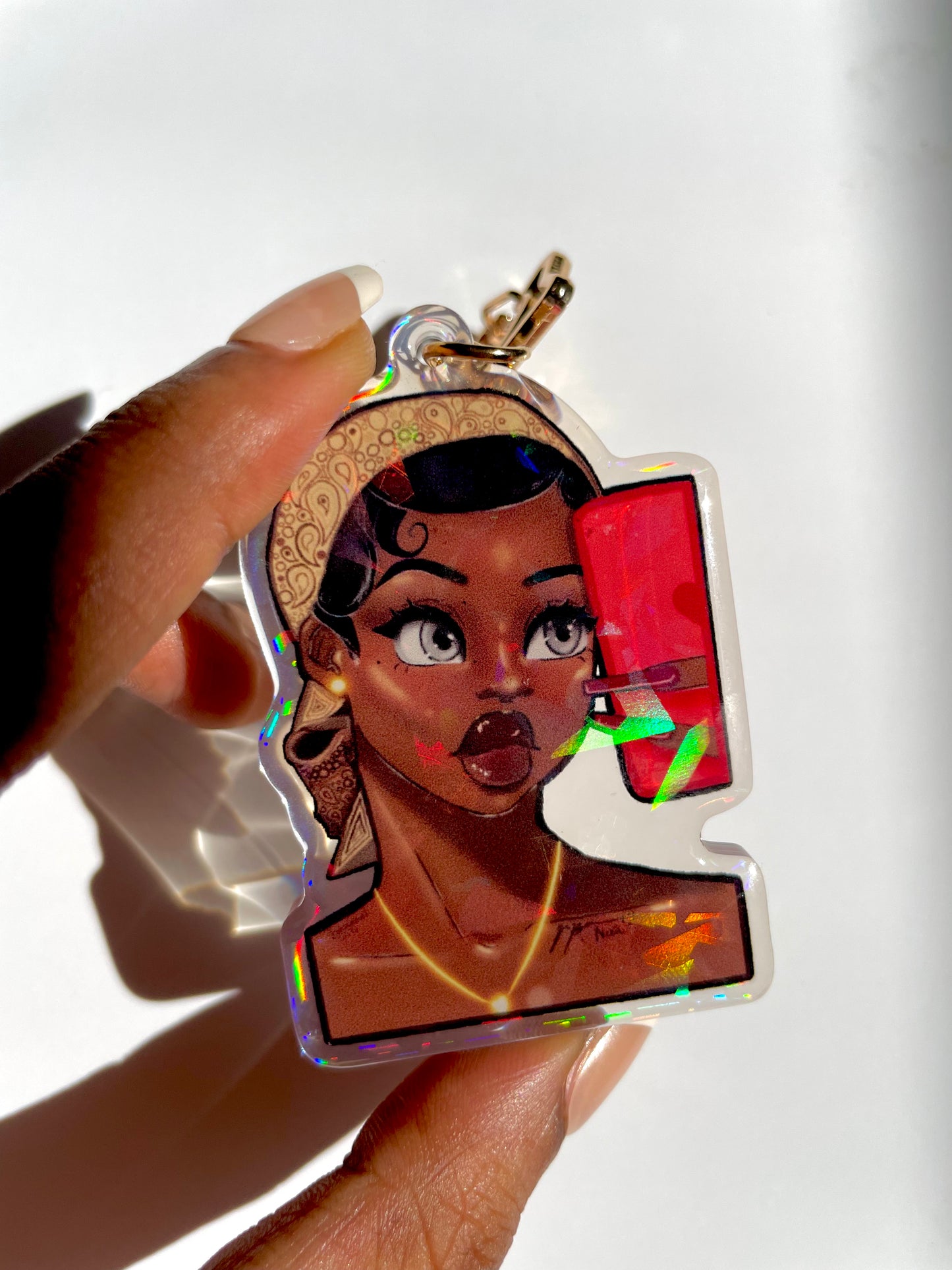 Mirror Selfie Babe Keychain