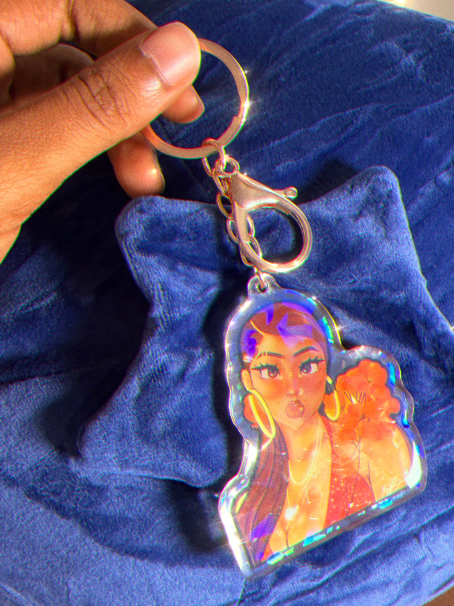 Loretta Girl Keychain