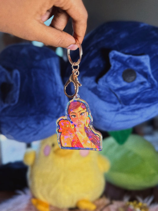 Loretta Girl Keychain