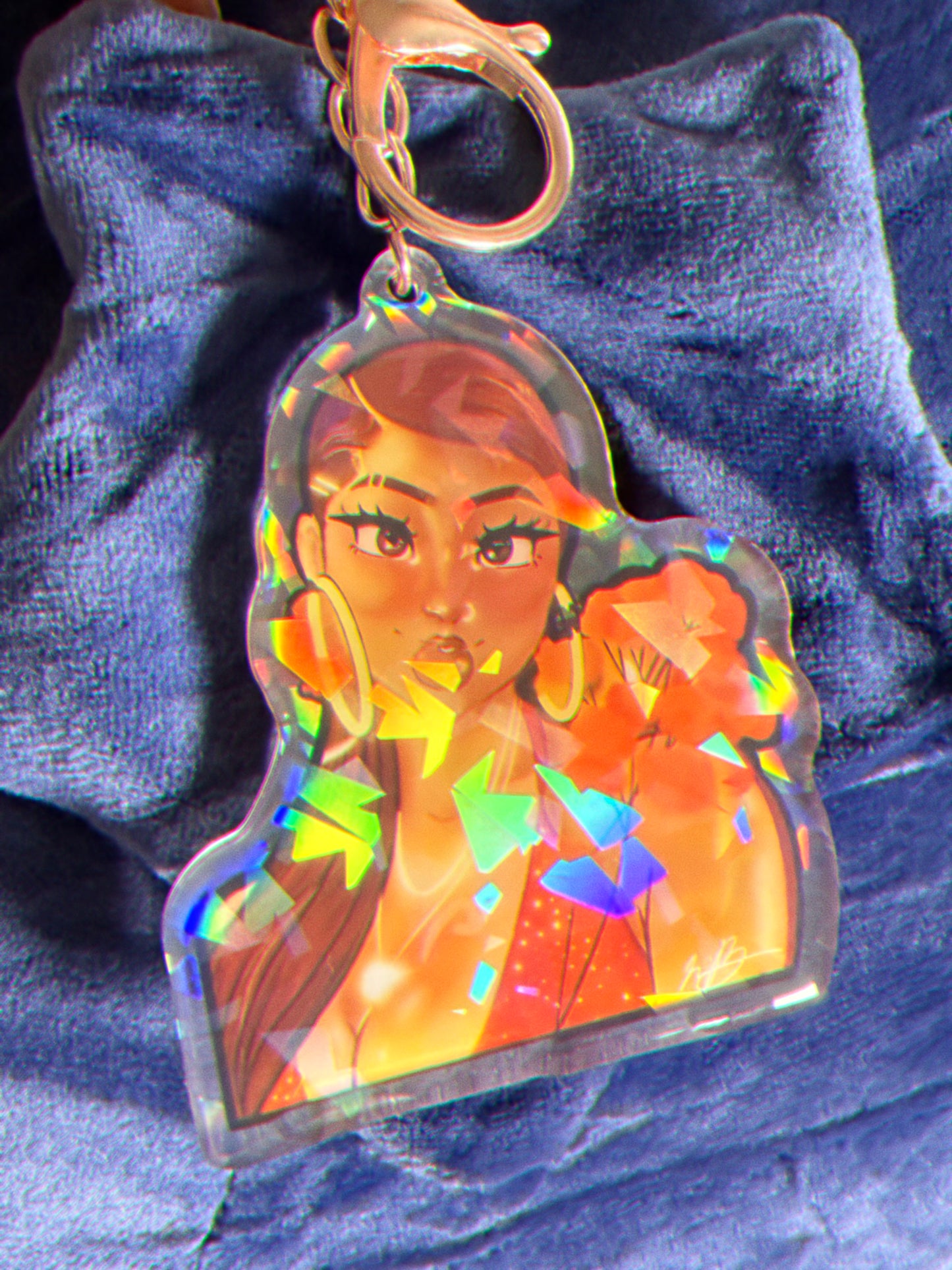 Loretta Girl Keychain