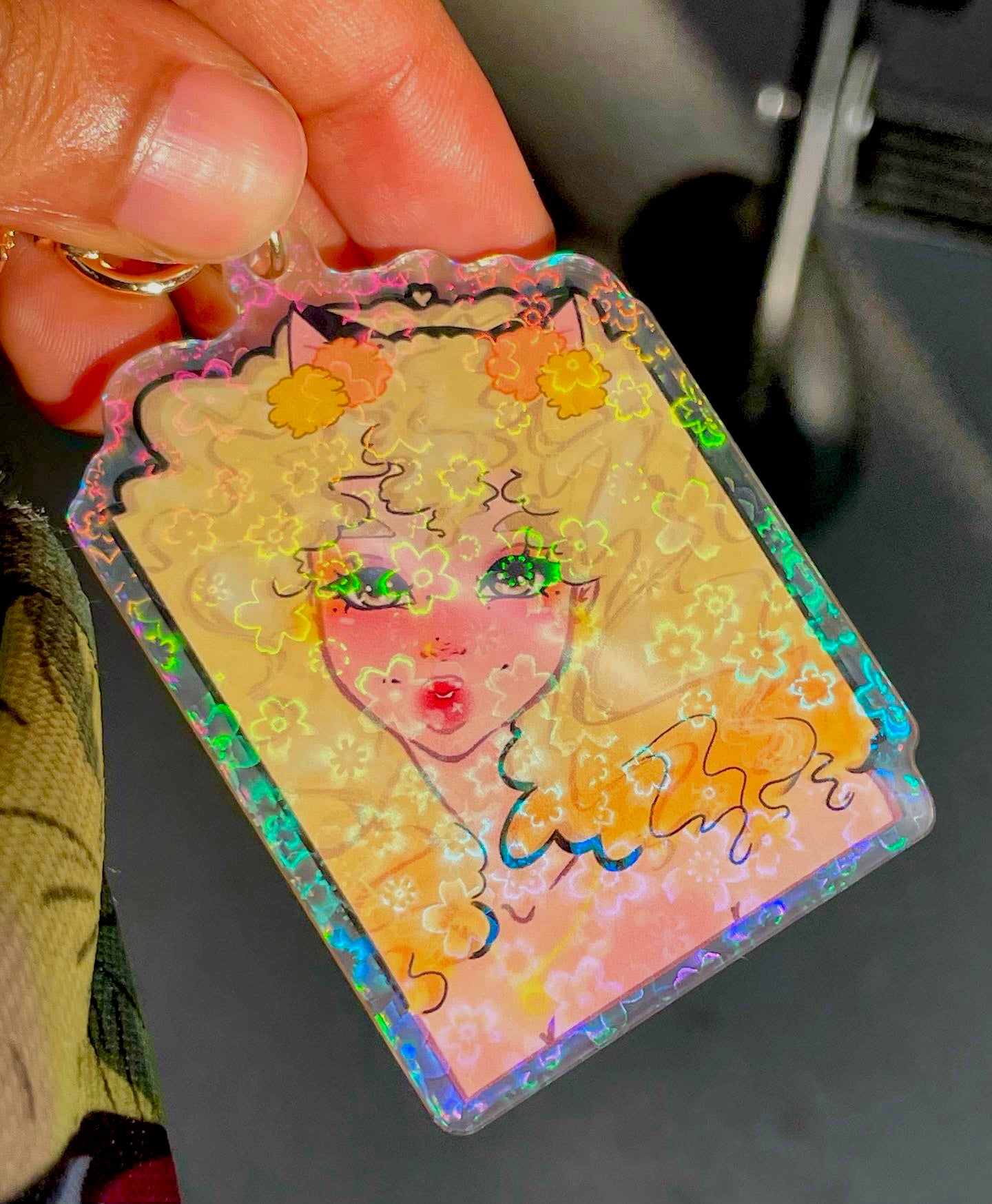 Zina Girl Keychain