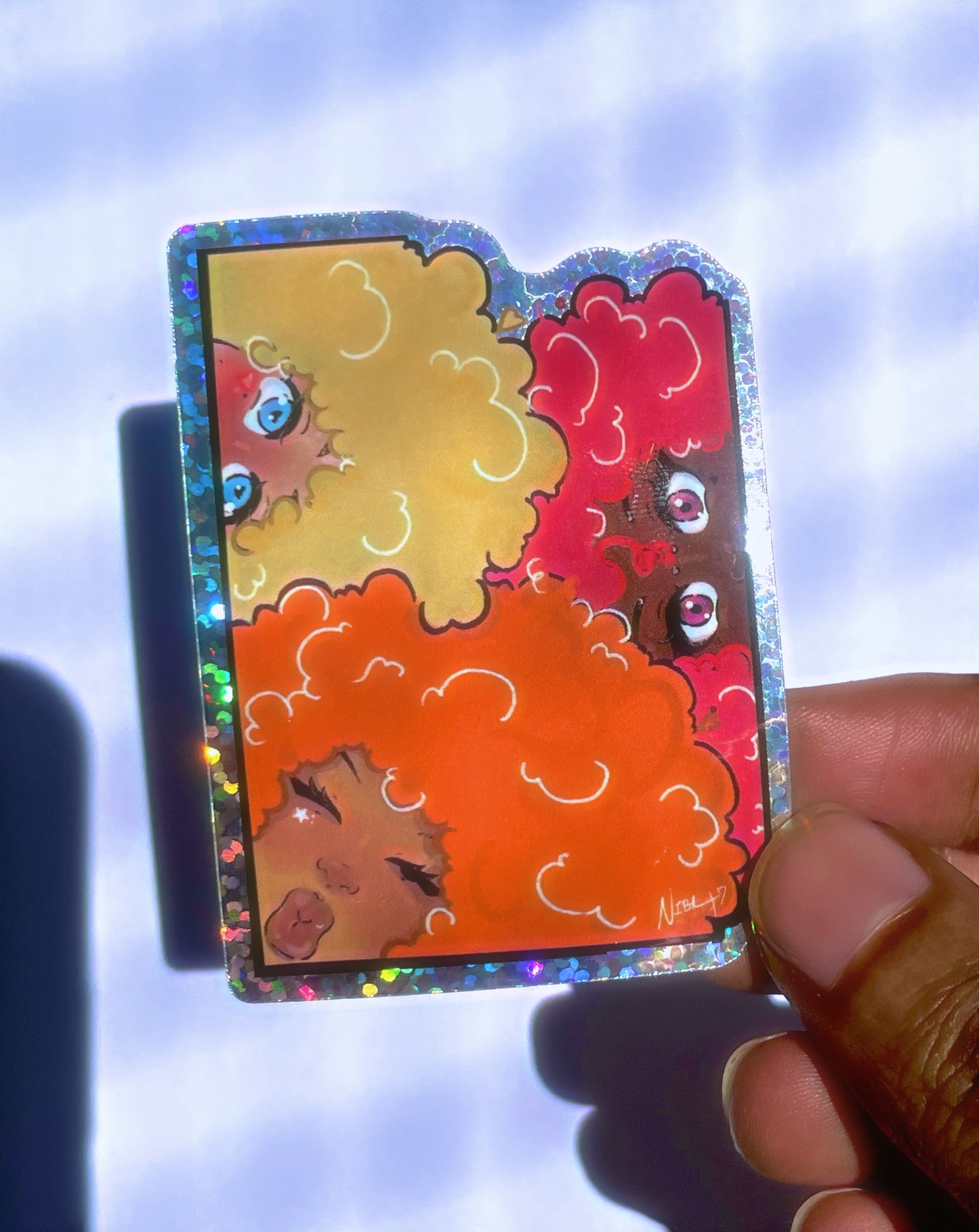 Besties Forever Glitter Sticker