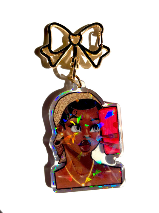 Mirror Selfie Babe Keychain